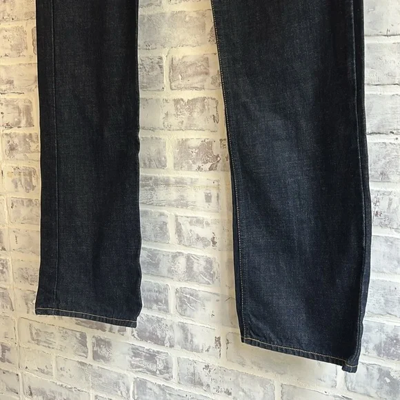 American Eagle Men’s Relaxed Fit Straight Jeans Dark Wash Denim Size 34 x 34 - Picture 3 of 9